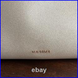 Ted Baker London Juliea Leather Laptop Bag Taupe EUC $350