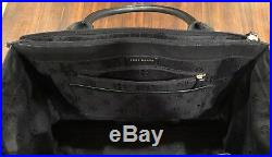 Tory Burch Ella Leather Large Tote Laptop Bag Black AUTHENTIC PREOWNED