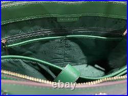 Tory Burch Emerson Large Top Zip Tote Emerald Stone Green Laptop Bag