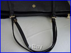 Tory Burch Large York Buckle Black Saffiano Leather Tote Shoulderbag, Laptop Bag