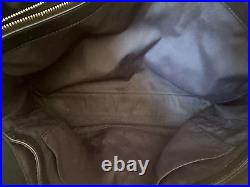 Tory Burch Robinson Large Laptop Business Work Travel Black Saffiano Leather Bag