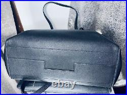 Tory Burch XL Black Robinson Tote Shopper Laptop Shoulder Bag