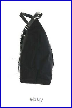 TravelPro Black Nylon Laptop Shoulder Bag with Identity Theft Protection Pocket