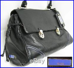 Tumi 73201 Carlos Falchi Leather Hand Shoulder Bag Laptop Case Women Lady