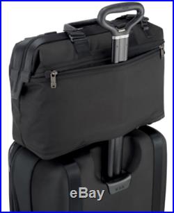 Tumi Alpha Bravo Norfolk Satchel Briefcase Laptop Bag Nylon Leather Black $345