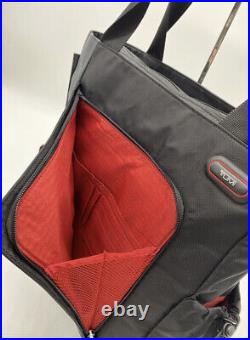 Tumi Ballistic Nylon Laptop Tote Bag (Black/Red 5125D) NWT