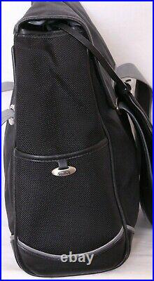 Tumi Black Shoulder Strap Carrying Laptop Purse Messenger Bag and Coin Purse