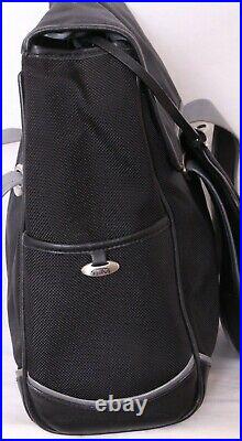 Tumi Black Shoulder Strap Laptop Messenger Bag briefcase & Coin Purse