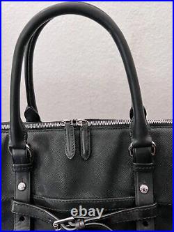 Tumi Briefcase Laptop 73123D2 Dome Villa Saffiano Black Leather Tote Bag
