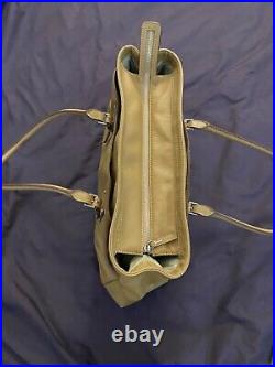Tumi Business Leather & Ballistic Nylon Tote / Laptop Bag / Purse / Handbag