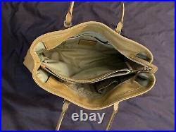 Tumi Business Leather & Ballistic Nylon Tote / Laptop Bag / Purse / Handbag