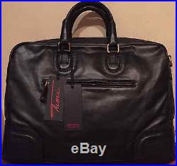 Tumi FORREST ATTACHE LEATHER Georgetown Bag Laptop Case Black 3 pcs 73232DL $595