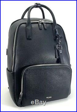 Tumi Indra Black Leather Backpack Fits 15 Laptop Stanton Women's Business Bag