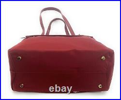 Tumi Large M-Tote Business Bag Fits 15 Laptop Crimson Red Gold Hardware