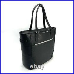 Tumi Nonie Tote Classic Black Pebbled Leather Business Laptop Bag $575