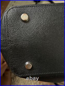 Tumi Pebbled Black Leather Laptop Bag