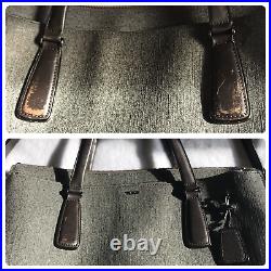 Tumi Sinclair Earl Grey Canvas Laptop Briefcase Messenger Business Bag 79391EG