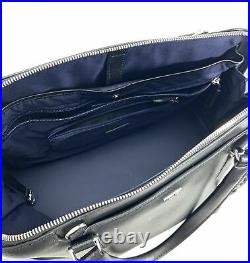 Tumi Stanton Deonne Domed Satchel Laptop Business Bag Black Leather $495 Retail