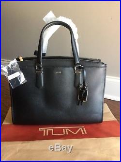 Tumi Stanton ESME BUSINESS BRIEF Laptop Womens Bag Leather 79405 Black