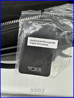 Tumi Varek Park Tote-Black Leather -Crossbody Strap Laptop Bag. Free Shipping