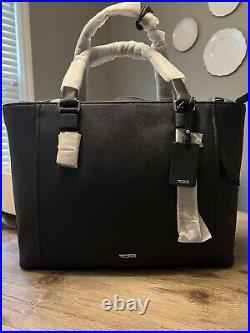 Tumi Varek Park Tote (New with Tags) Black with Crossbody Strap Laptop Bag