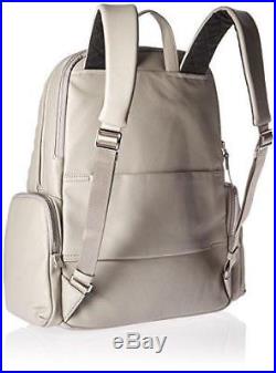 Tumi Voyageur ALL Leather Calais Backpack Women Casual Laptop Bag 017000 Grey