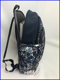 Tumi Voyageur Backpack Laptop Bag Boarding Tote Blue Floral Margarita, Calais Sz