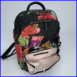 Tumi Voyageur Hartford Laptop Backpack Collage Floral Casual Business Bag