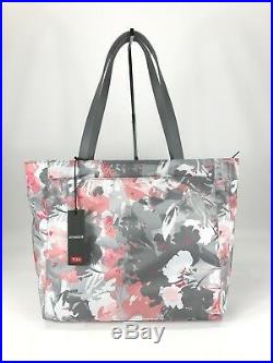 Tumi Voyageur Large M-Tote Laptop Carry-All Bag Grey Pink Floral 494766
