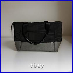 Tumi Voyageur Mauren Nylon & Leather Tote Laptop Bag Black/Gray Lightweight