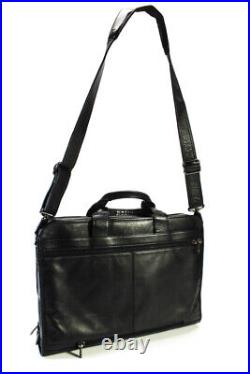 Tumi Women's Zip Closure Pockets Shoulder Laptop Bag Black Size L