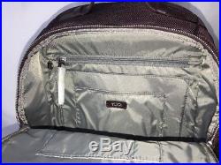Tumi Womens Backpack Laptop Bag Boarding Tote Plum Burgundy Port Beige Tan Sarah