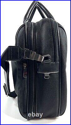 Tumi Womens Business Travel Laptop Bag Briefcase Ballistic Nylon Leather Trim