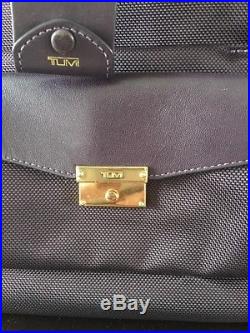Tumi Womens Purple Travel Bag Laptop Carry On Luggage Attaché