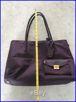 Tumi Womens Purple Travel Bag Laptop Carry On Luggage Attaché