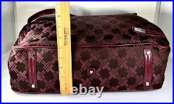 Tumi Womens Signature Maroon Burgundy Multi Compartment Laptop Briefcase Bag