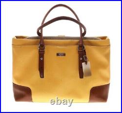 Tumi laptop bag yellow, new with tags