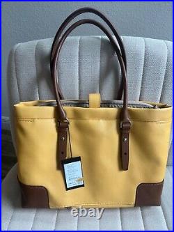 Tumi laptop bag yellow, new with tags