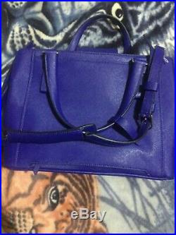 Tumi womens ladies blue leather stanton tote laptop shoulder hand bag RPR £625