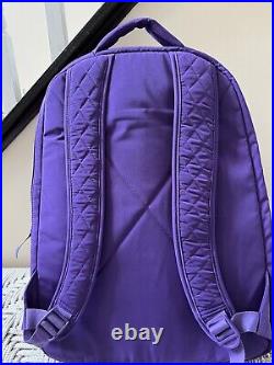 VERA BRADLEY Essential Large Backpack Laptop Bag Elderberry Microfiber NWT