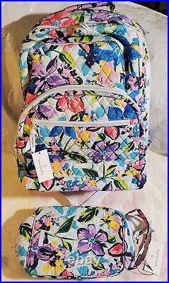 VERA BRADLEY Essential Large Backpack Lunch Bag SET MARIAN FLORAL $188