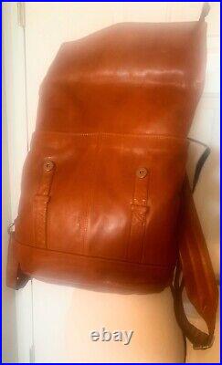 VILENCA HOLLAND SEREN BACKPACK COGNAC Distressed Leather Unisex NEW WITH TAGS