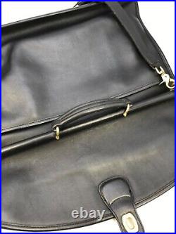 VNT COACH 5266 BEEKMAN BLACK LEATHER BRIEFCASE Brass Hardware, Laptop Bag CLEAN