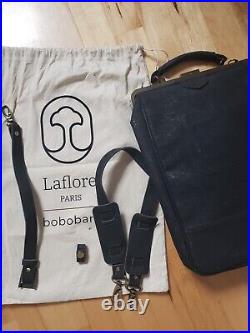 (Vegan) Laflore Paris Bobobark Black Premium Cork Backpack Laptop Cross Bag