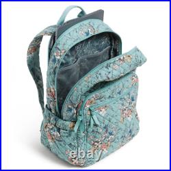 Vera Bradley Campus Backpack Sunlit Garden Sage Travel Carry On Laptop Bag NWT
