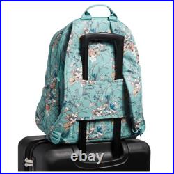 Vera Bradley Campus Backpack Sunlit Garden Sage Travel Carry On Laptop Bag NWT