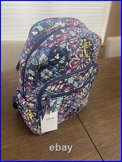 Vera Bradley Disney Campus Backpack, SENSATIONAL SIX PAISLEY With Lunch Bag Tote