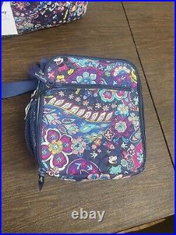 Vera Bradley Disney Campus Backpack, SENSATIONAL SIX PAISLEY With Lunch Bag Tote