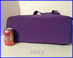 Vera Bradley Dual Compartment TRAVEL WORK SCHOOL Laptop Bag Elderberry Purple