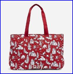 Vera Bradley Dual Compartment Travel Bag Beary Merry Christmas NWT $145